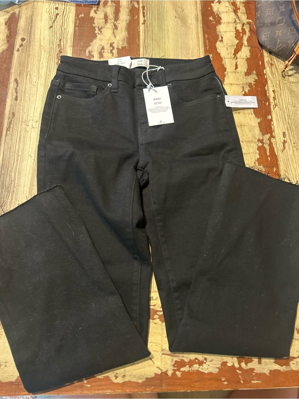 BKE Black Cropped Straight Pants